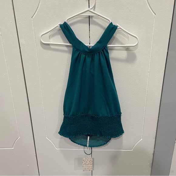 NWT Free People Green Beverley Halter Top - Picture 3 of 10